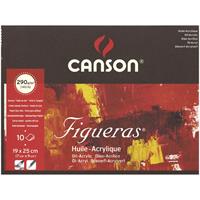 CANSON キャンソン フィゲラス 油彩画用紙 290g/m2 荒目 F2サイズ 19×25cm パッド 10枚入り