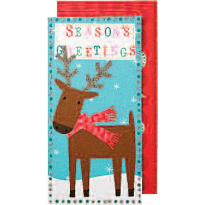 MeriMeri クリスマス グリーティングカード reindeer refill pack
