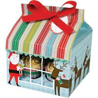 MeriMeri ケーキボックス large santa＆reindeer box
