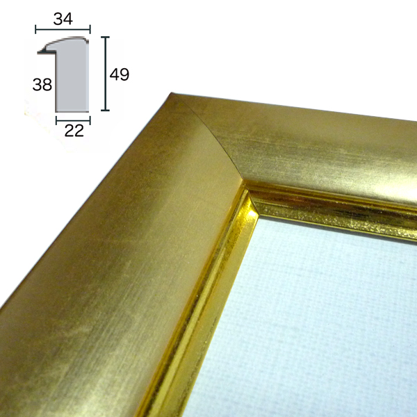 仮額 フリーフレーム K型 ゴールド S40 | ゆめ画材