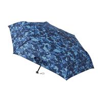 折りたたみ傘 urawaza 迷彩 ネイビーブルー 52cm 晴雨兼用 UV 遮熱・遮光