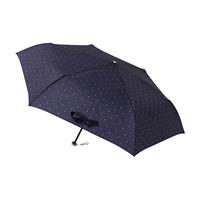 折りたたみ傘 urawaza ドット ネイビーブルー 52cm 晴雨兼用 UV 遮熱・遮光