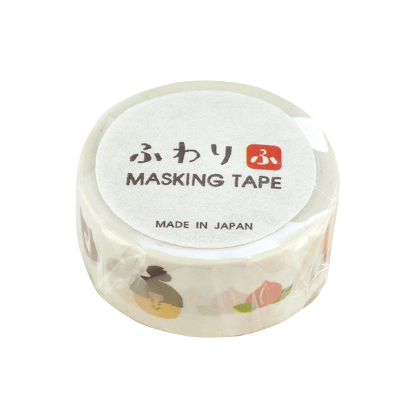 ふわり マスキングテープ 桃太郎 MTR47001 18mm×7m巻