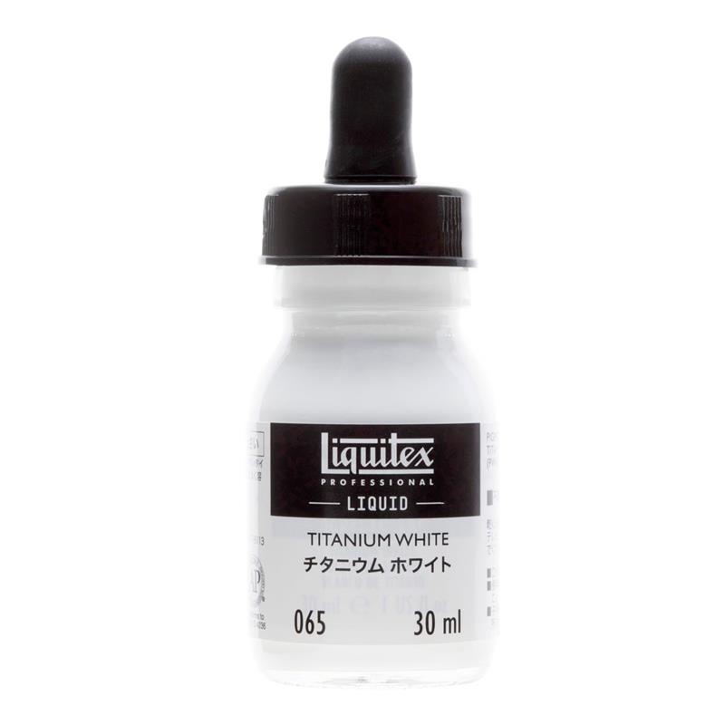 Liquitex リキテックス リキッド 30ml 065 チタニウムホワイト | ゆめ画材