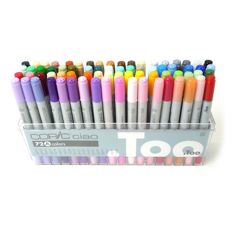 クーポン利用&送料無料 Too コピック 72色 Aセット - 画用筆、鉛筆類
