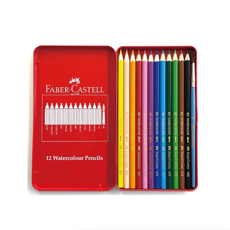 ファーバーカステル 水彩色鉛筆 12色セット 74413 (27191201) - 筆記具
