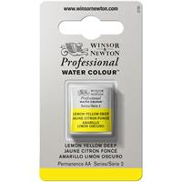 Winsor＆Newton プロフェッショナル ウォーターカラー ハーフパン 348 レモンイエローディープ