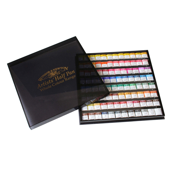 Winsor＆Newton アーチスト ウォーターカラー ハーフパン 96色セット