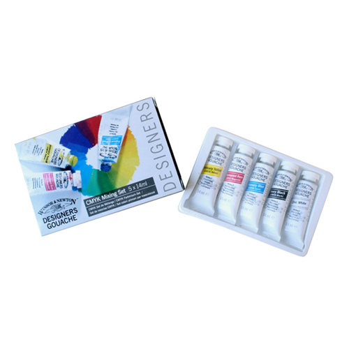 Winsor＆Newton デザイナーズ・ガッシュカラー 14ml CMYK ミキシングﾞ