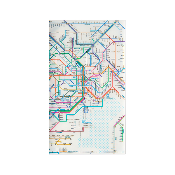 多様な メモ帳と鉄道路線図