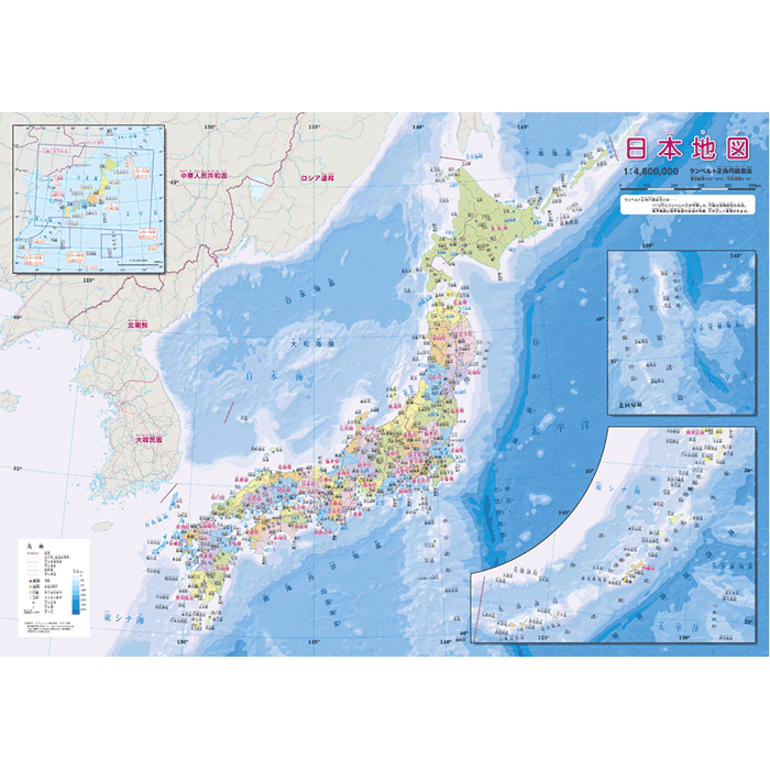 日本地図 A2 | ゆめ画材