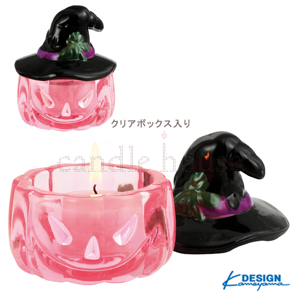 【Happy Halloween】 カメヤマキャンドル ウィッチパンプキン ピンク