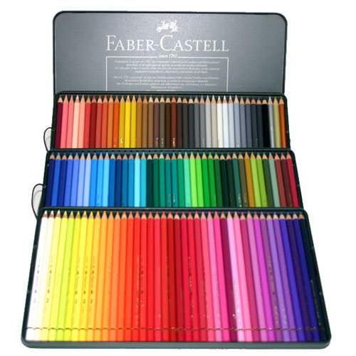 ファーバーカステル ポリクロモス色鉛筆 120色(油性色鉛筆）120色の缶