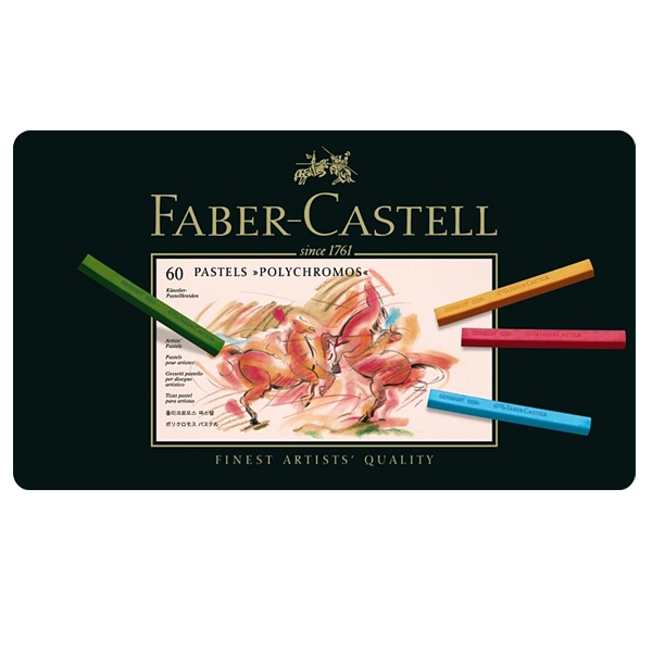 Faber-Castell ファーバーカステル ポリクロモス パステル 60色セット （缶入）