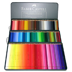 Faber-Castell ファーバーカステル アルブレヒト・デューラー 水彩色鉛筆 120色セット （缶入） | ゆめ画材