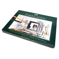 【限定品】 Faber-Castell アルブレヒト・デューラー 水彩色鉛筆24色缶＋PITTアーティストペン ブラックアソートスペシャル