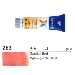 マイメリブルー 透明水彩絵具 サンダルレッド 15ml