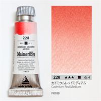 マイメリブルー 透明水彩絵具 単一顔料 カドミウムレッドミディアム12ml