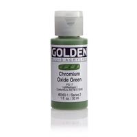 ゴールデン GOLDEN フルイド 低粘度アクリル樹脂絵具 GFL 30ml 2060 クロミウム オキサイド グリーン