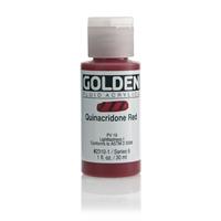 ゴールデン GOLDEN フルイド 低粘度アクリル樹脂絵具 GFL 30ml 2310 キナクリドン レッド