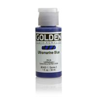 ゴールデン GOLDEN フルイド 低粘度アクリル樹脂絵具 GFL 30ml 2400 ウルトラマリン ブルー