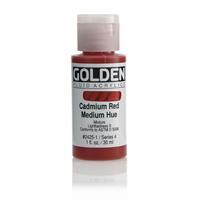 ゴールデン GOLDEN フルイド 低粘度アクリル樹脂絵具 GFL 30ml 2425 カド レッド ミディアム ヒュー