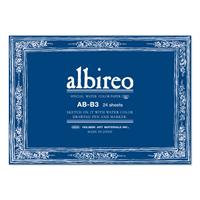 albireo アルビレオ 水彩紙 100％ パルプ 218g/m2 中目 ブロック B3 (364×515mm) 24枚とじ AB-B3