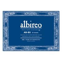 albireo アルビレオ 水彩紙 100％ パルプ 218g/m2 中目 ブロック B5 (182×257mm) 24枚とじ AB-B5