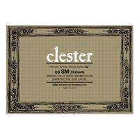 clester クレスター 水彩紙 コットン・パルプ 210g/m2 中目 ブロック SM (227×158mm) 24枚とじ CB-SM