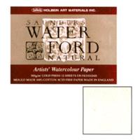WATERFORD ウォーターフォード 水彩紙 コットン100％ 300g/m2 中目 ナチュラル ブロック F8 (455×380mm) 12枚とじ EB-F8