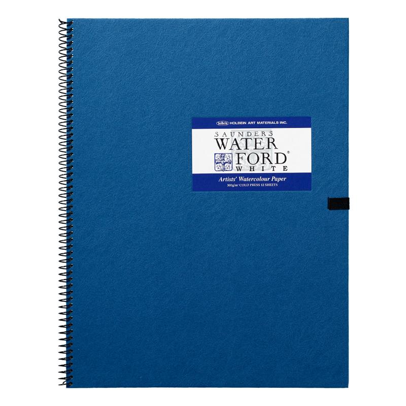 WATERFORD ウォーターフォード 水彩紙ブック EHS2-F6 (中紙300g・中目・12枚綴) スプリング・ホワイト