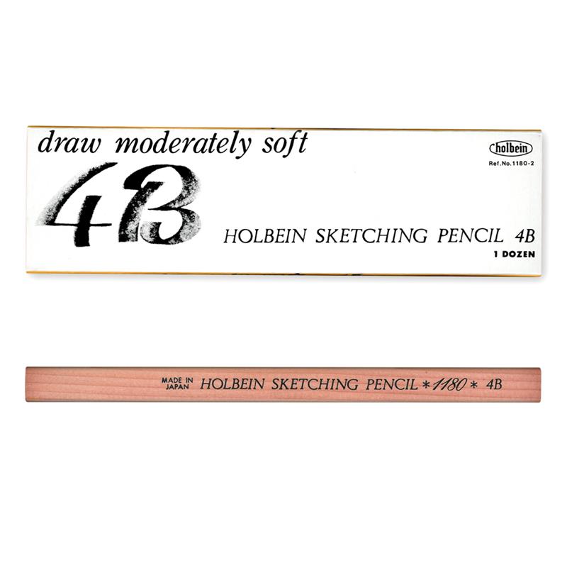 【1ダース】 ホルベイン 鉛筆 スケッチングペンシル 4B
