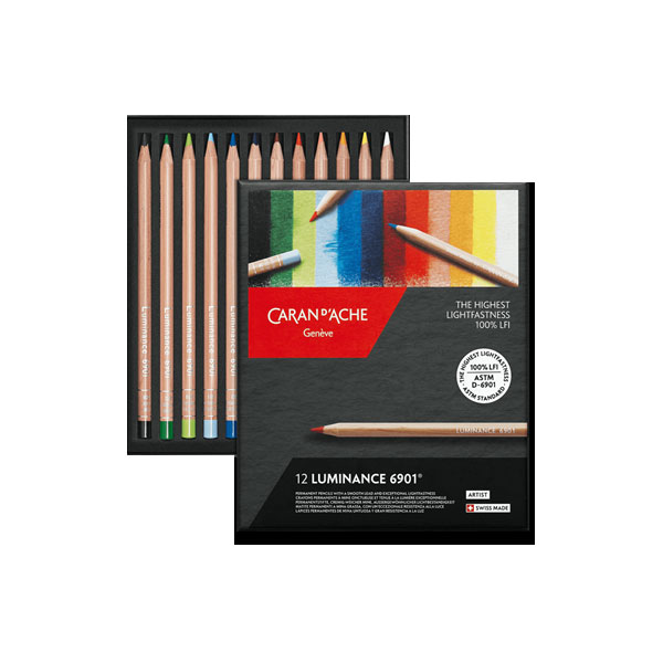 カランダッシュ ルミナンス 色鉛筆 12色セット (紙箱) 6901-712 | ゆめ画材