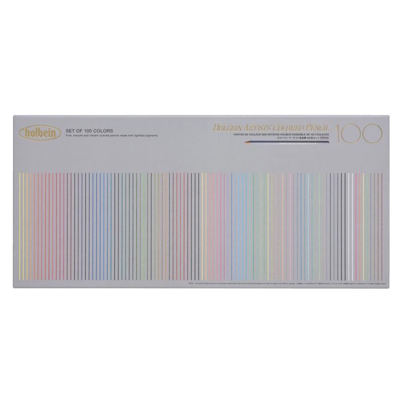 ホルベイン アーチスト色鉛筆 100色セット (基本色) 紙函入 | ゆめ画材
