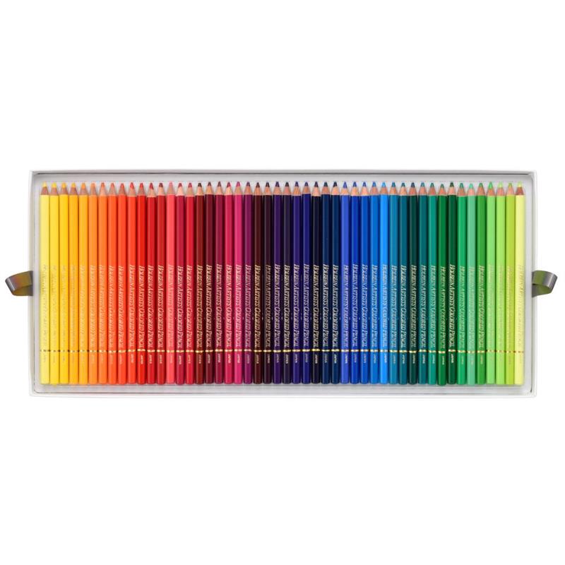 アーチスト色鉛筆 150色 紙函全色セット OP945 塗布見本台紙付き