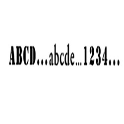 ステンシル アルファベット NBD-361