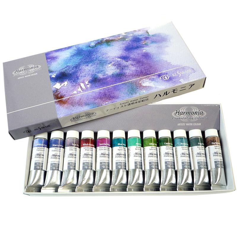 透明水彩絵具 クサカベ ハルモニア 12色セット 10ml(4号)未使用 【12月