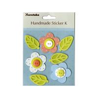 HANDMADE STICKER K CANDY FLOWERS
