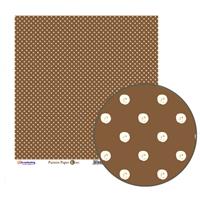 パターンペーパー K Chocolate Dot (5枚1パック)