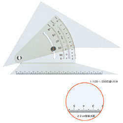 三角スケール　精密勾配定規　設計　セット