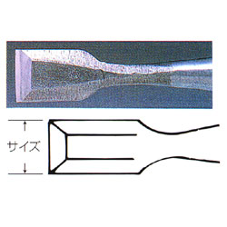 木彫 たたき 鑿 (のみ) 36mm 平型 | ゆめ画材