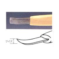 彫刻刀 ハイス鋼 1mm カマクラ曲型 (極浅丸曲)