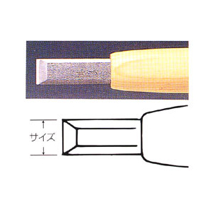 彫刻刀 ハイス鋼 2mm 平型