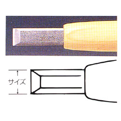 彫刻刀 ハイス鋼 9mm 平型 | ゆめ画材