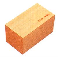 木彫材料 3.8×2.1×2.1寸 桧 七福神