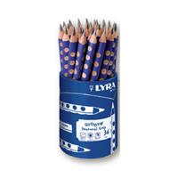 Lyra リラ 鉛筆 グルーヴ・グラファイト B ブルー軸 36本セット