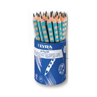 Lyra リラ 鉛筆 グルーヴ・グラファイト B ターコイズ軸 36本セット