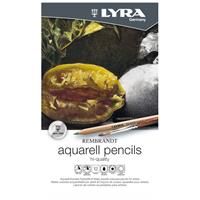 Lyra リラ レンブラント アクアレル 水彩色鉛筆 12色セット (メタルボックス) L2011120