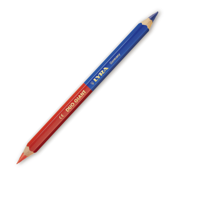 Lyra リラ 色鉛筆 デュオジャイアント レッド ブルー ペンシル 12本
