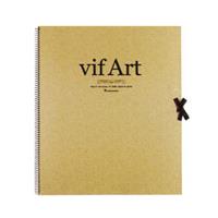 vifArt ヴィフアール水彩紙 スケッチブック F8 (457×386mm) 300g/m2 中目